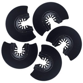 GOLD DEER 5 Piece Set Half Circular Saw Blade, Multi Tool Replacement Blades, Multi-Tool Sharpening, Cutting Saw Blades, Electric Tool Replacement, Compatible Saw Blade, High Carbon Steel Straight Saw