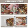 YCUCUEI 1PC 16x7ft Winter Christmas Barn Garage Door Banner Decorations