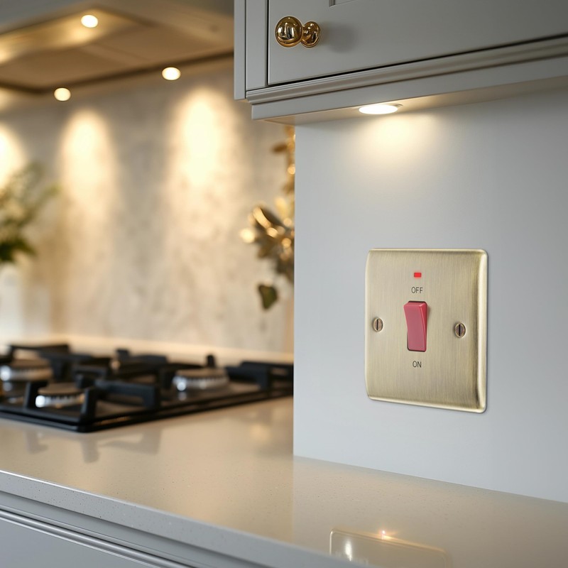 BG Electrical Cooker Control Switch Unit with LED Power Indicator,