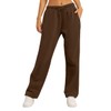 AUTOMET Women's Wide Leg Sweatpants Fleece Lined Baggy Straight Leg