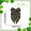 Green Shamrock Large Hair Bows for Women St. Patrick's Hair