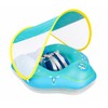 Inflatable Baby Pool Float with Canopy – Wide PVC Infant