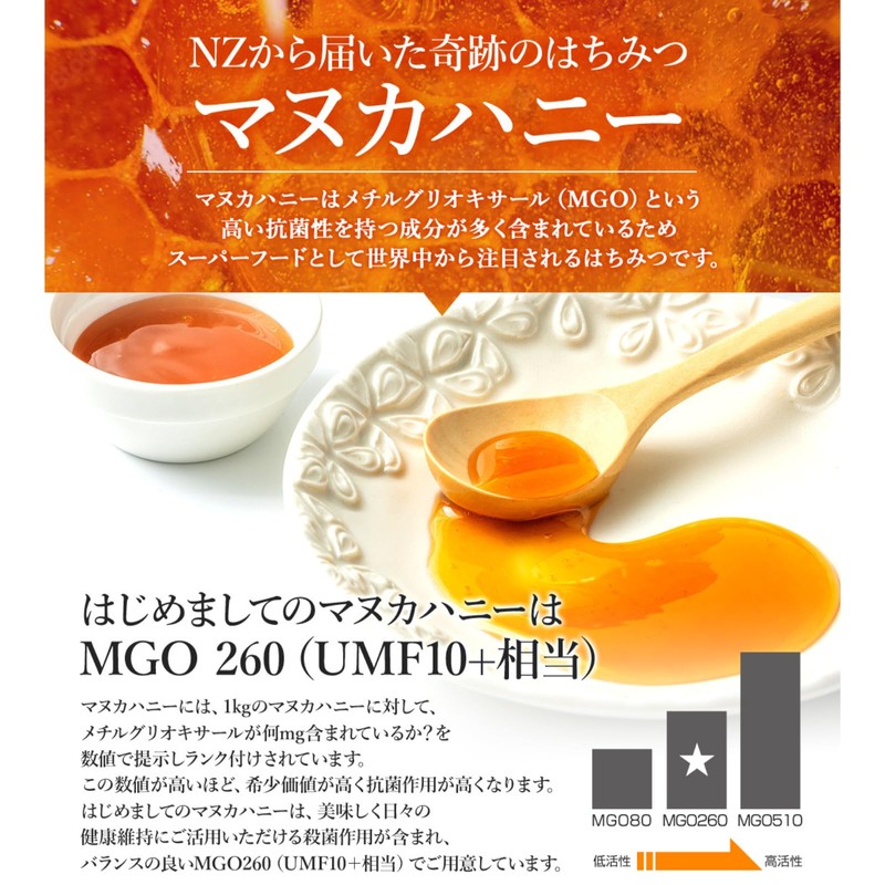 BeeMe MGO260 (UMF10+ Equivalent) Spout Pouch