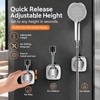 360° Adjustable Handheld Shower Head Holder for Bathroom – No-Drill
