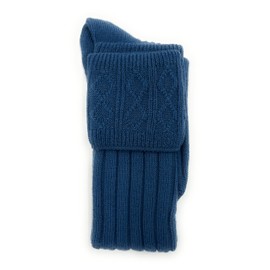 Tartan Tweeds Mens Scottish Wool Kilt Hose Socks Hand Made in Scotland (as8, numeric, numeric_11, numeric_13, regular, regular, Lovat Blue)
