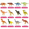 HAPTIME Plastic Assorted Mini Dinosaur Figures, Little Dinosaur Figurine, Small