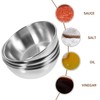 Set of 4 Mini Dip Bowls Stainless Steel Sauce Bowls