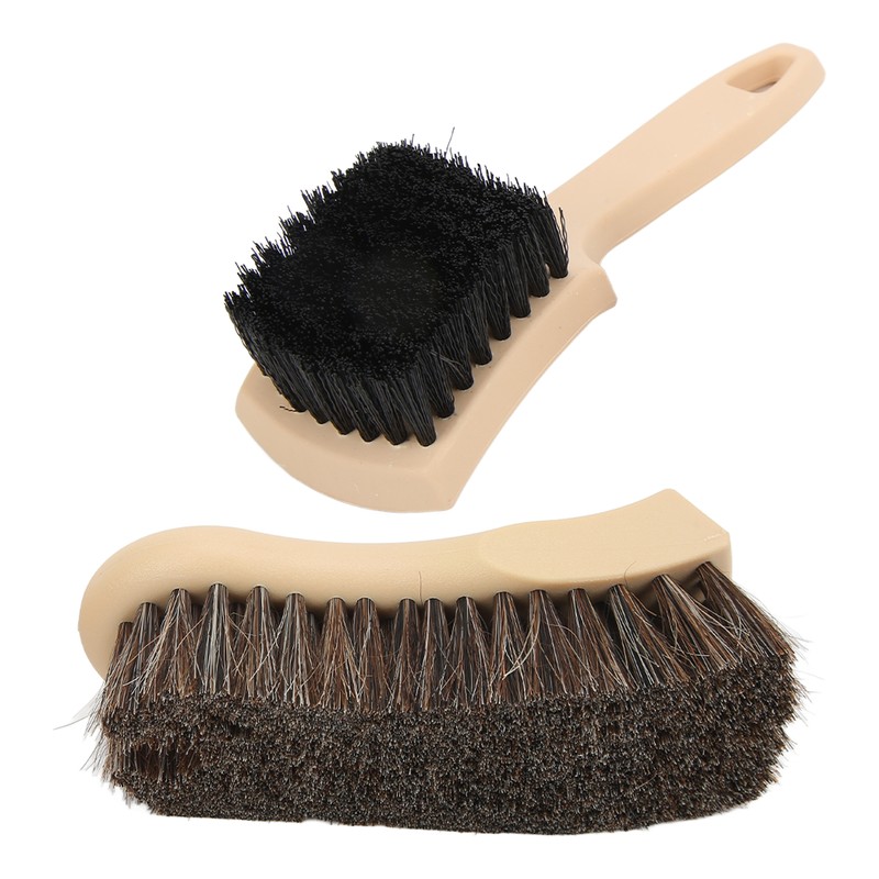 Car Wheel Tire Cleaning Brush Horsehair Interior Exterior for Leather