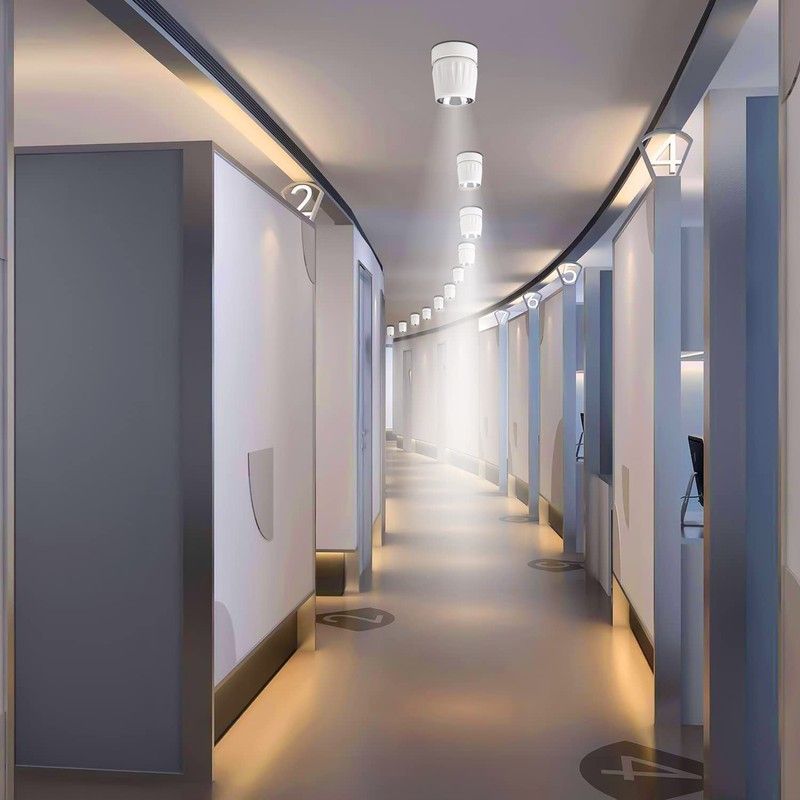 Vrnzau LED Ceiling Spotlight 12W - Directional Spot Light 360°