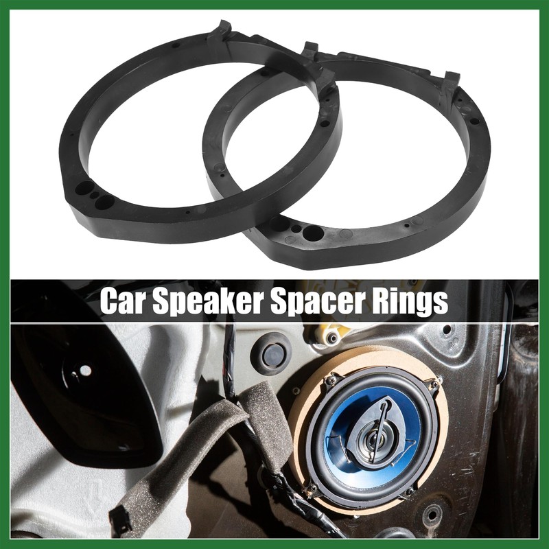 Motoforti 6.5" Speaker Adapter Spacer Ring with Wire Combination for