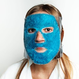 Kalte Gesichtsmaske | Gelperlen | Beruhigend – Anti-Falten – Anti-Schwellungen – Straffend | kalt oder warm | beliebig wiederverwendbar