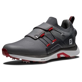 FootJoy Men's Hyperflex Boa Previous Season Style Golf Shoe, CharcoalGrey/Red, 10