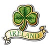 2 x 10cm/100mm Ireland Clover Lucky Irish Car Window Cling