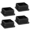 Plastic End Caps,moinkerin 4 Pieces Tube End Caps 50X50mm Square