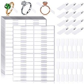 MotBach 2000 Pcs Blank Jewelry Price Tags Jewelry Stickers, Necklace Ring Jewelry Display Labels, Self Adhesive Price and Indentification Tags, Perfect for Ballpoint Pen Writing