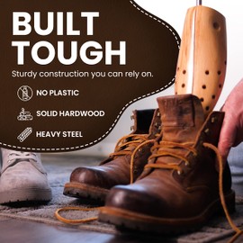 HOUNDSBAY Boot Stretcher for Women & Men - Boot & Shoe Expander - Leather Shoe Stretcher & Widener for Men - Leather Boot Stretchers - Boot Widener Women (1 Pack)