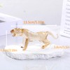 Crystal Gold Leopard Figurines Ornaments Valentine's Birthday for Her, Leopard