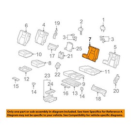 Honda Genuine 82521-SJP-L21ZB Seat Back Trim Cover, Left, Rear