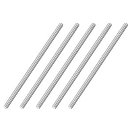 sourcing map M6x140mm Fully All Threaded Rod, 5Pcs 316 Stainless Steel Long Threaded Screw 1mm Thread Pitch Right Hand Threads for Furniture Mounting Assembly Fastening