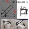 Toilet Grab Bar 30.3 Inch, YuanDe Flip Up Grab Bar
