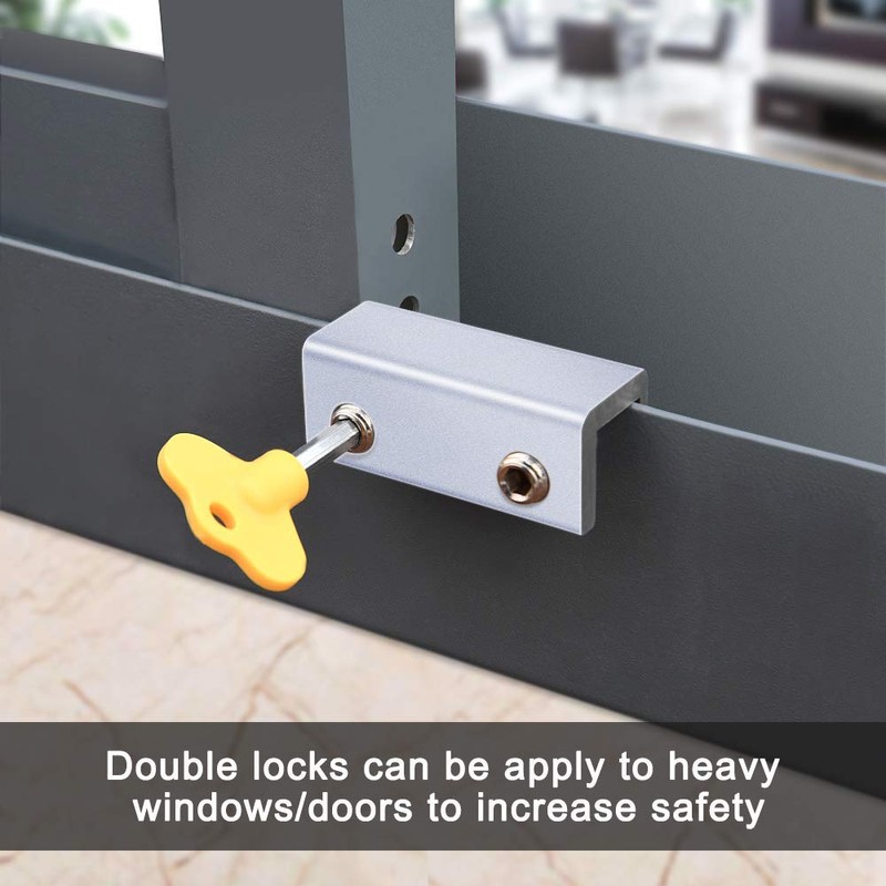 ZFYQ Window Locks, 6 Pack Sliding Windows with Keys, Freely