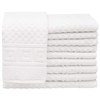 ZOLLNER Set of 10 Guest Towels with Waffle Pattern, Size