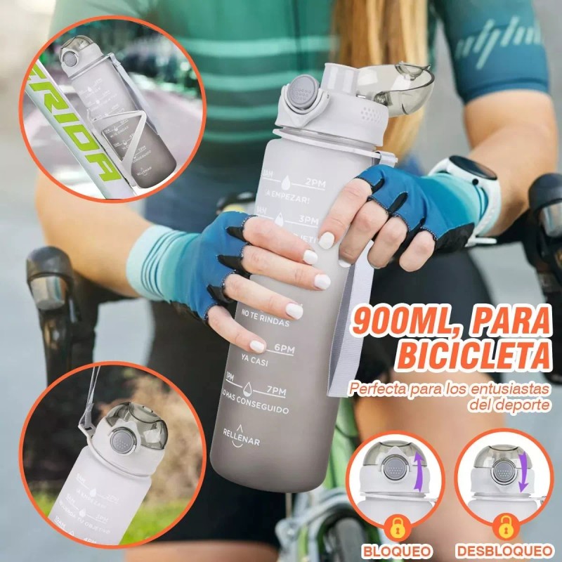 Trixter Botella De Agua Deportiva 2pzs De Pareja Antifugas No