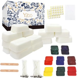 Yzoo Candle Making Kit,Candle Making Supplies Include 2.12lb Soy Wax for Candle Ma...