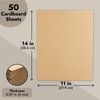Juvale Large Corrugated Cardboard Sheets for Mailers, 11x14 Flat Packaging