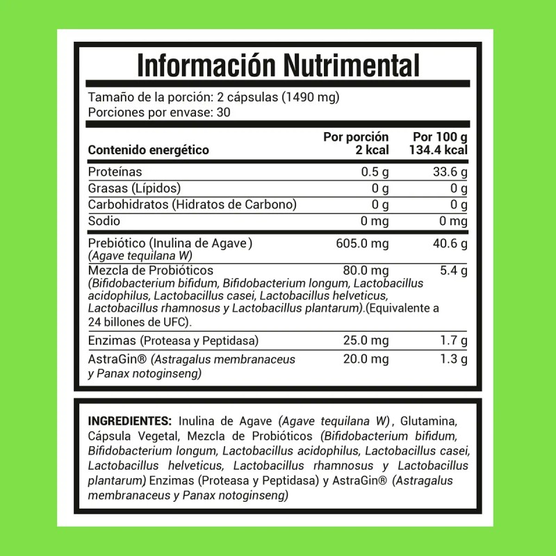 Amarte Labs Probiticos Enzimas Digestivas Digestin Ligera y Salud Intestinal