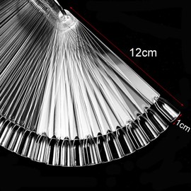 iwontalersy 100 Stück Nail Art Tips Ring Stick,Nagel Display,Transparent Farbe Karton Nagellack Display Ring Stick,Geeignet für Nagelstudios und Anfänger