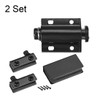 uxcell 5-6mm Glass Door Magnetic Catch Latch Closures ABS Black