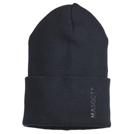 MASCOT Unisex Complete Knitted Beanie Hat, Black-Blue-010