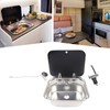 TBVECHI RV Sink, Kitchen RV Sink with Folded Cold &