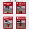 Safycaby 3 PCS Kitchen Faucet Fixing Nut - Anti-Loosening Lock