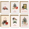 Christmas Cards with Envelope Set 30 Different Designs - Boho
