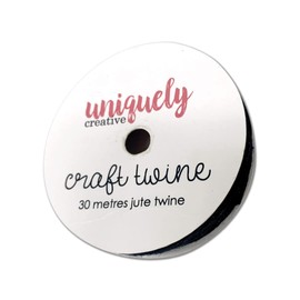 Uniquely Creative Craft Twine, Black, 30 Meter