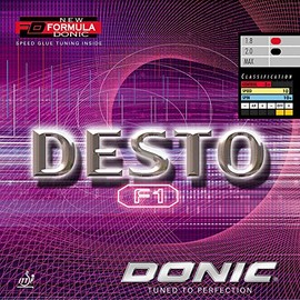 Donic Rubber Desto F1, black, 2,0 mm