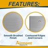 Standard Size Stainless Steel Outlet Covers, Duplex Receptacle and Rocker