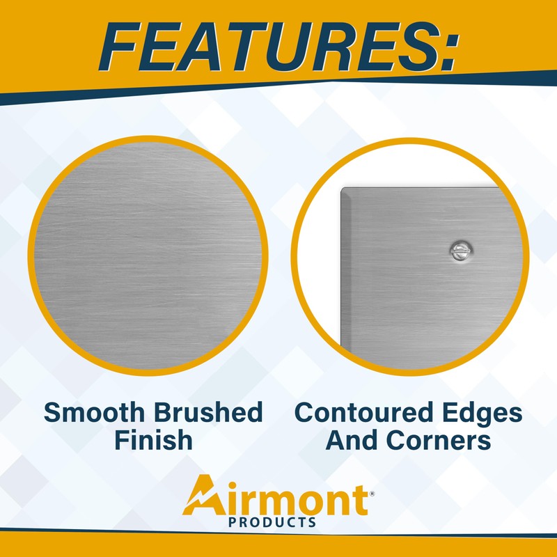 Standard Size Stainless Steel Outlet Covers, Duplex Receptacle and Rocker
