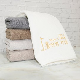 Songwol Towel Hole-in-one commemorative towel gift set (1 hole-in-one towel + 3 golf balls, 1) / 홀인원 기념수건 기프트 세트(홀인원타올1+골프공3구1)