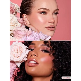 SHEGLAM Maquillaje con rubor lquido Color Bloom Dayglow para mejillas con acabado brillante - Devoted                                                 