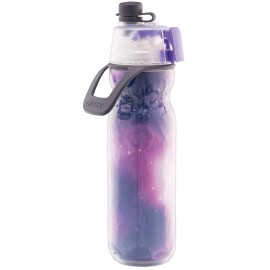 O2COOL Celestial Purple 20Oz 2 In 1 Misting And Sipping Water Bottle For Travel