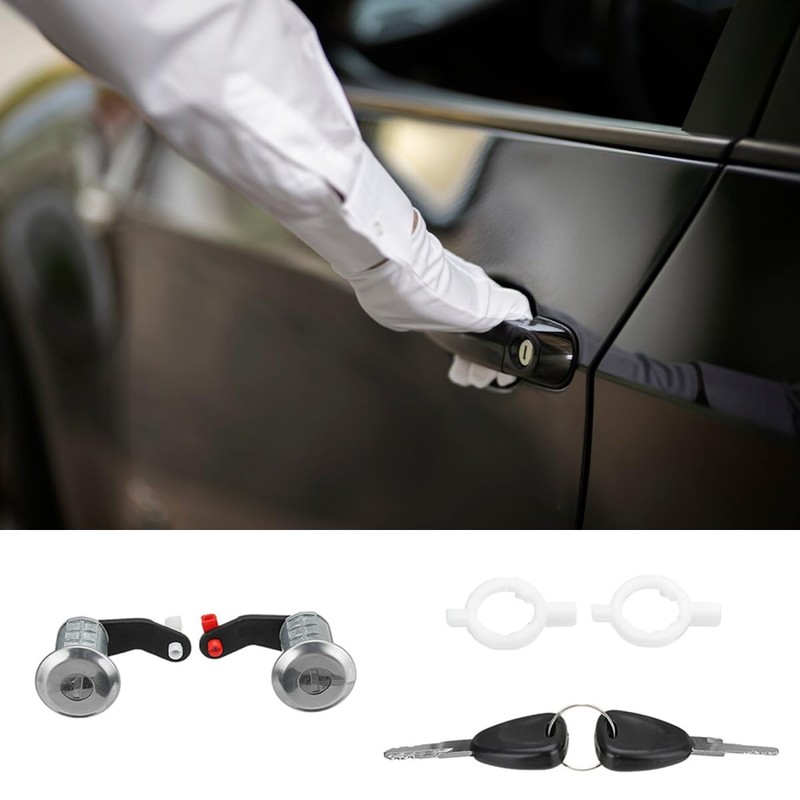 Orivin 1 Pair Left + Right Car Door Lock Barrel