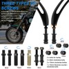 VG MOTO Motorcycle Skull Teardrop Rearview Mirror 8mm 10mm Side