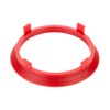 LST 4 x red centre spacer rings for alloy wheels,