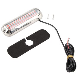 Underwater Boat Lights IP68 Waterproof 42 LED Beads 125° Wide Angle Highlight Marine Light Lamp DC10‑30V Red