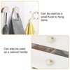 MOROBOR 6 Pcs Four-Leaf Clover Cabinet Knobs Creative Bling Zinc