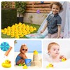 9 Yellow Rubber Ducks, Squeaking and Floating Classic Duckies, Bathtime