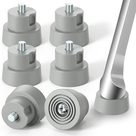 Paquete de 6 puntas de goma de repuesto para tope de puerta, juego de reparación de puntas de tope de puerta resistentes para derribo, soporte de tope